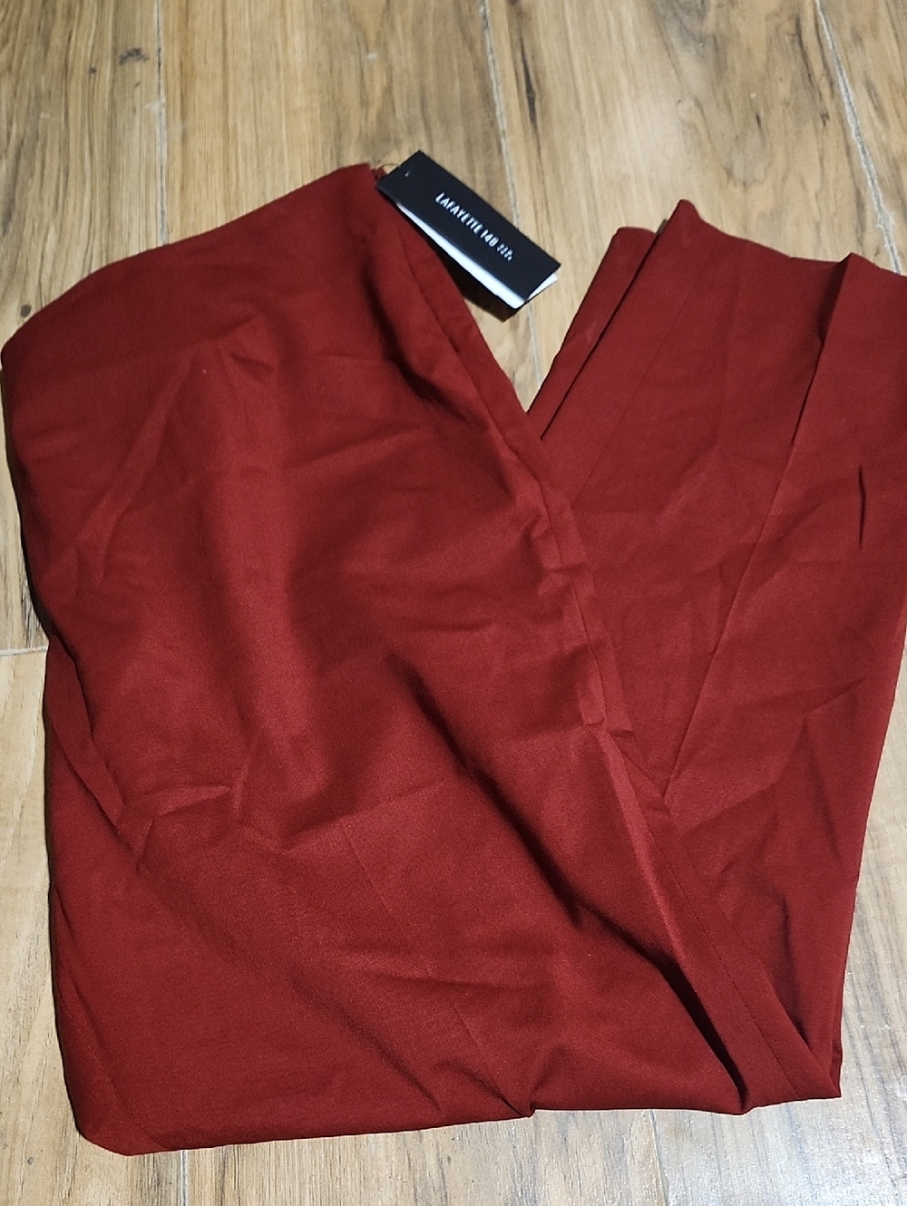 Lafayette 148 New York Rust Red Cropped Pants